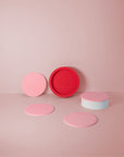 Porter Green | Ciss | Unbreakable Silicone Coasters | Cherry + Blush