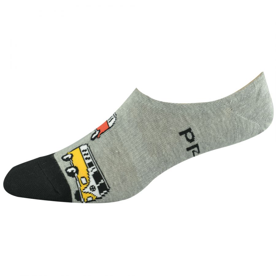 Bamboozld Mens Combi Bamboo Footlets - Grey / R7-11