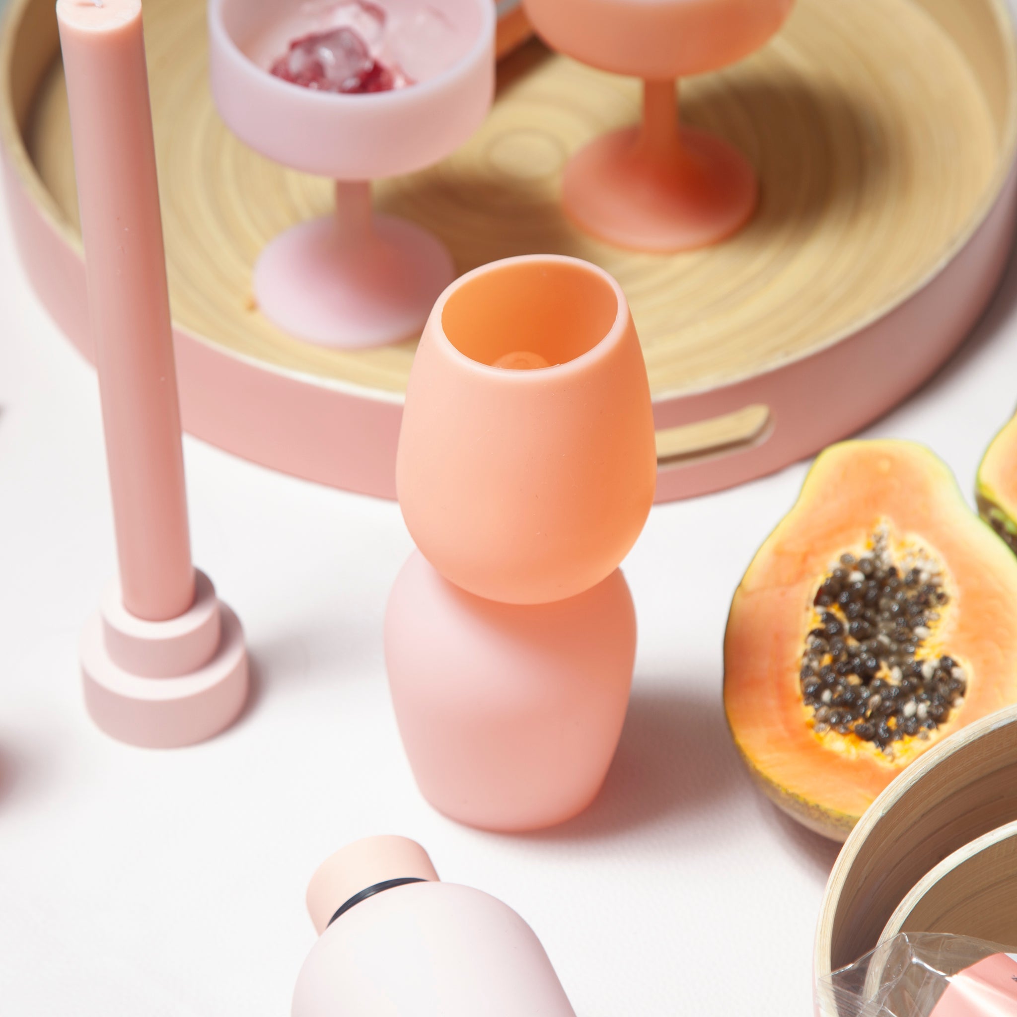 Porter Green | Fegg | Silicone Unbreakable Glasses | Peach + Petal