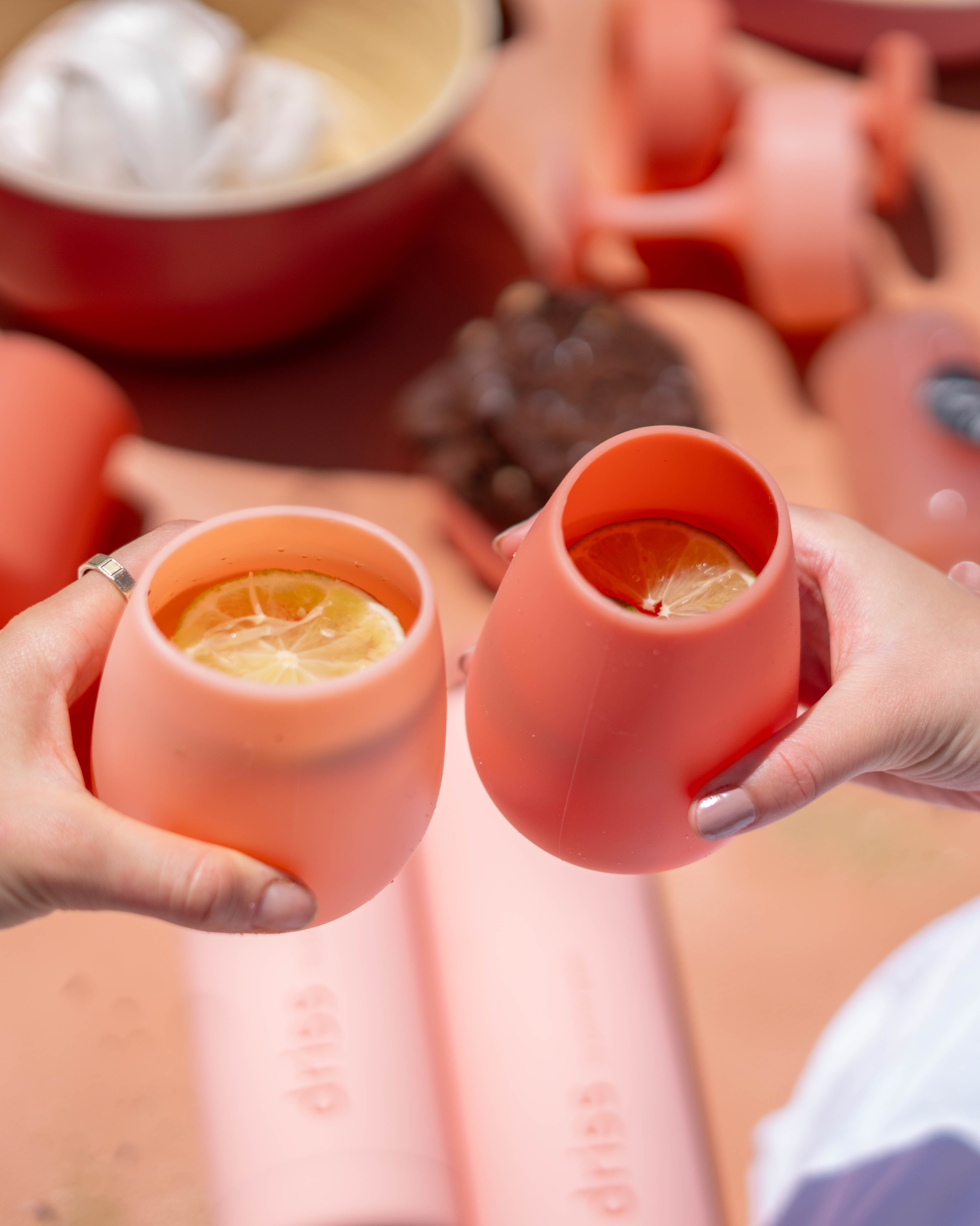 Porter Green | Fegg | Silicone Unbreakable Glasses | Terra + Peach