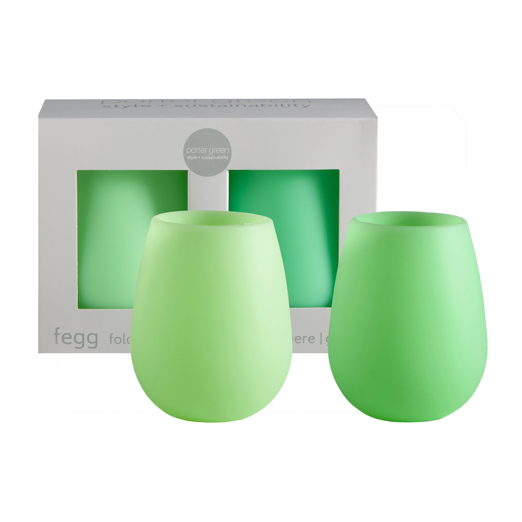 Porter Green | Fegg | Silicone Unbreakable Glasses | Gerbera + Leaf