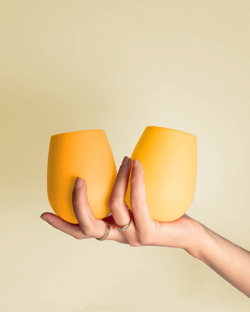 Porter Green | Fegg | Silicone Unbreakable Glasses | Buttermilk + Sunflower