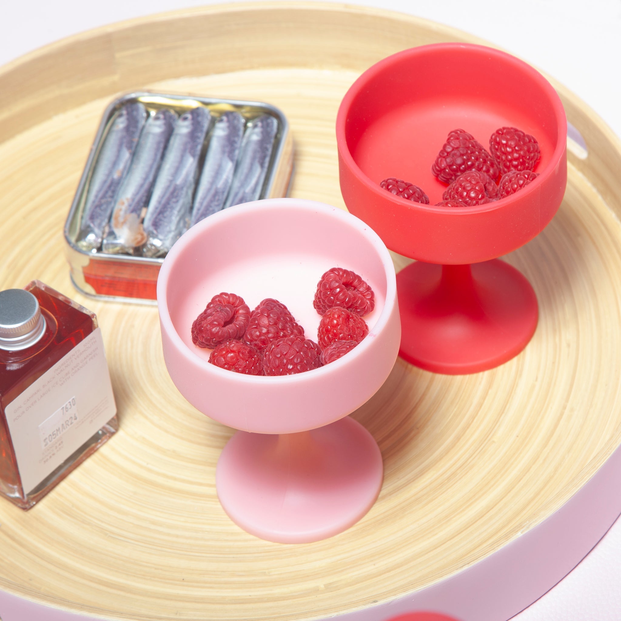 Porter Green | Mecc | Silicone Unbreakable Cocktail Glasses | Cherry + Blush