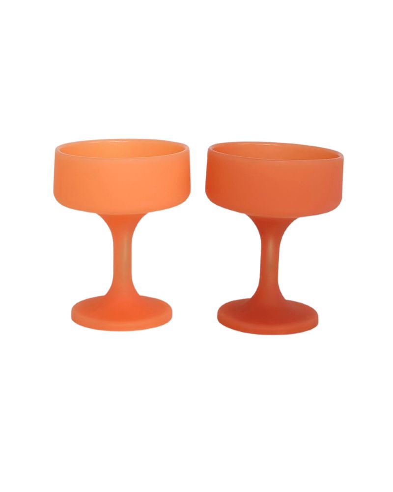 Porter Green | Mecc | Silicone Unbreakable Cocktail Glasses | Terra + Peach