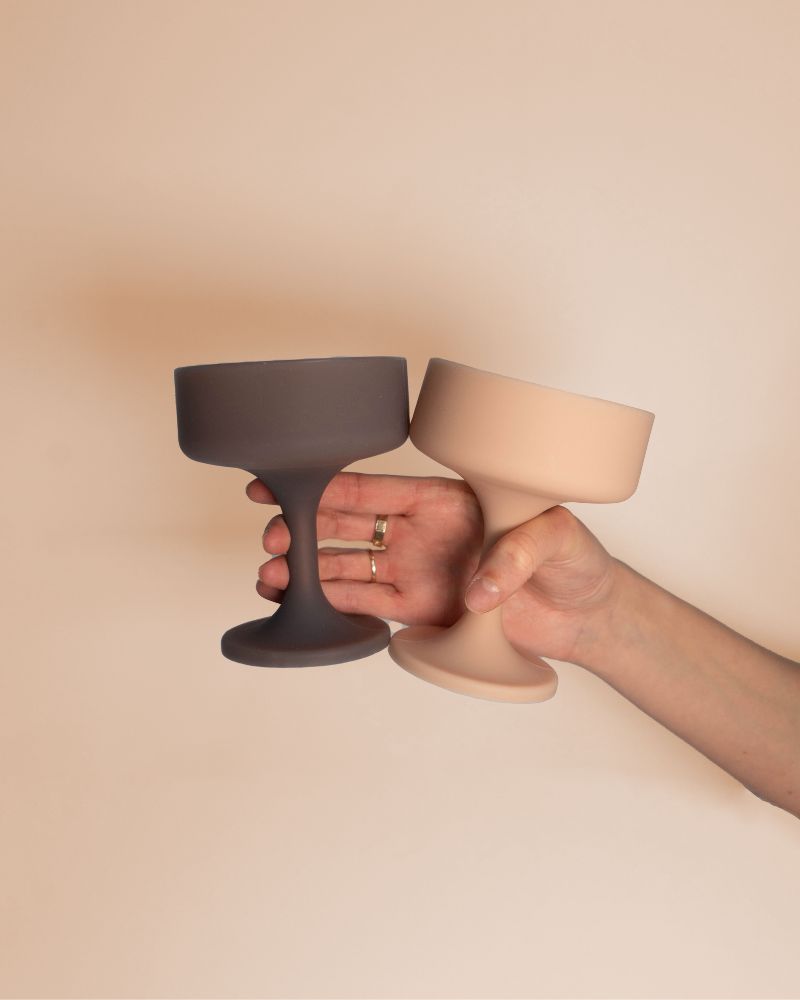 Porter Green | Mecc | Silicone Unbreakable Cocktail Glasses | Latte + Donkey