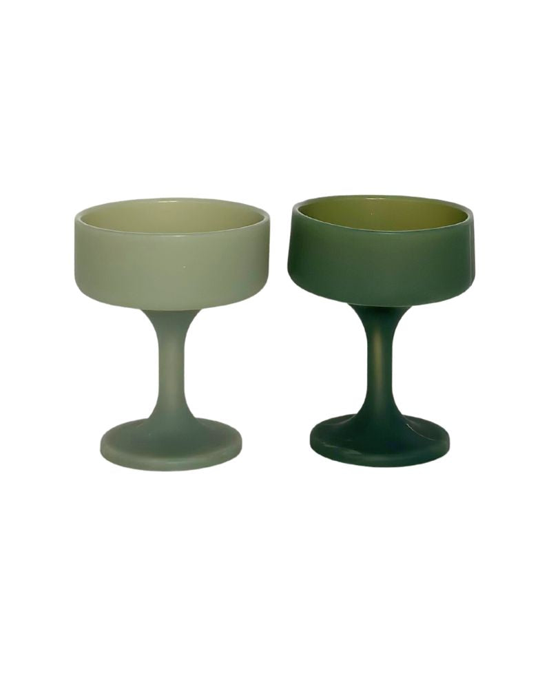 Porter Green | Mecc | Silicone Unbreakable Cocktail Glasses | Sage + Olive