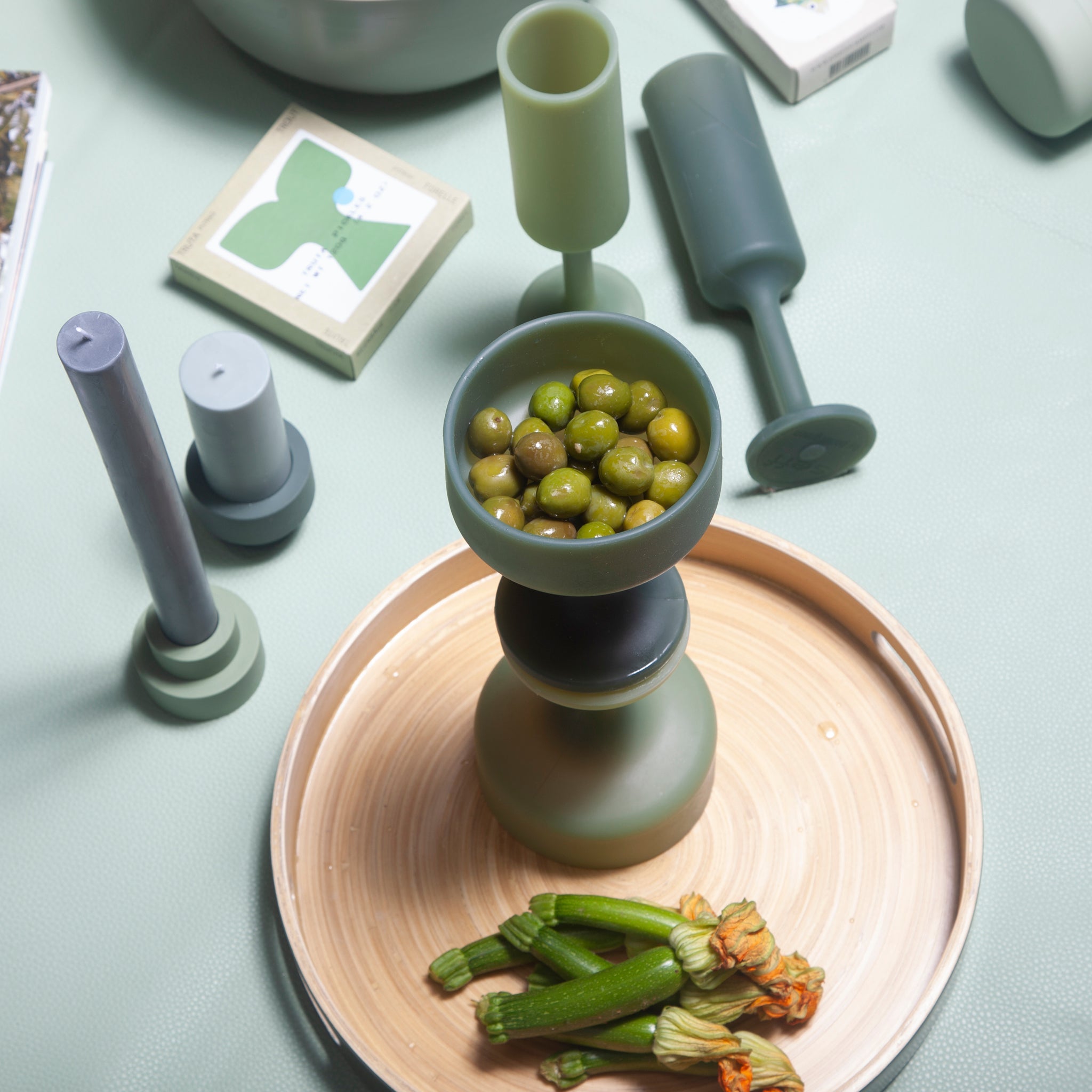 Porter Green | Mecc | Silicone Unbreakable Cocktail Glasses | Sage + Olive