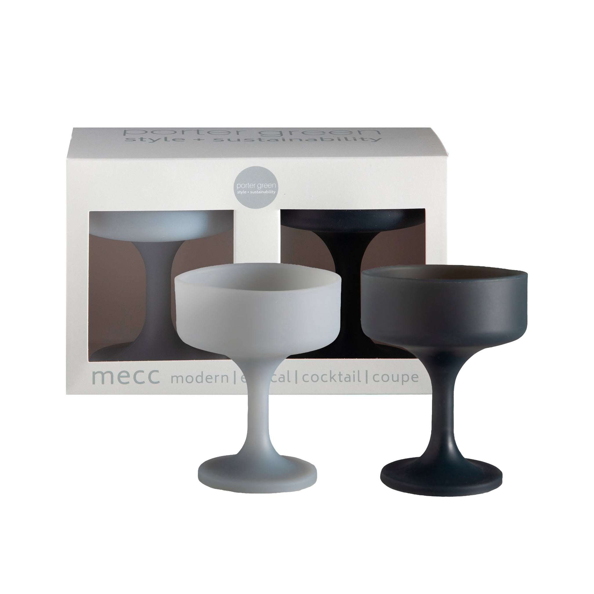 Porter Green | Mecc | Silicone Unbreakable Cocktail Glasses | Smoke + Storm