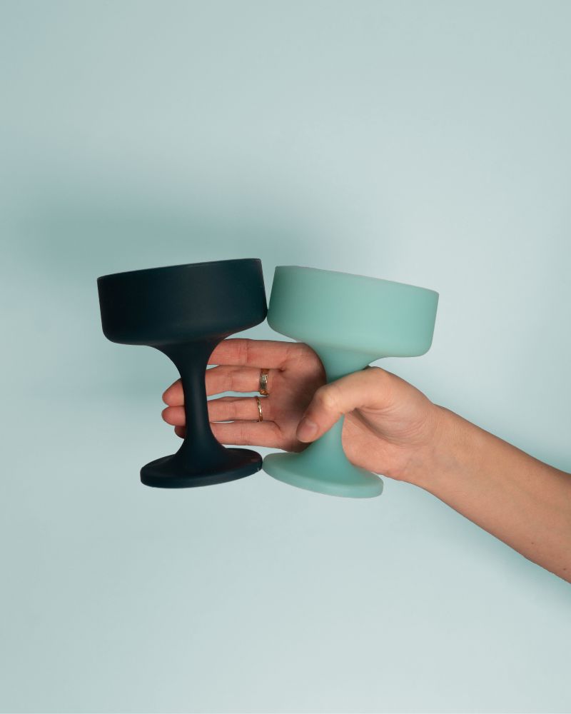 Porter Green | Mecc | Silicone Unbreakable Cocktail Glasses | Mist + Ink