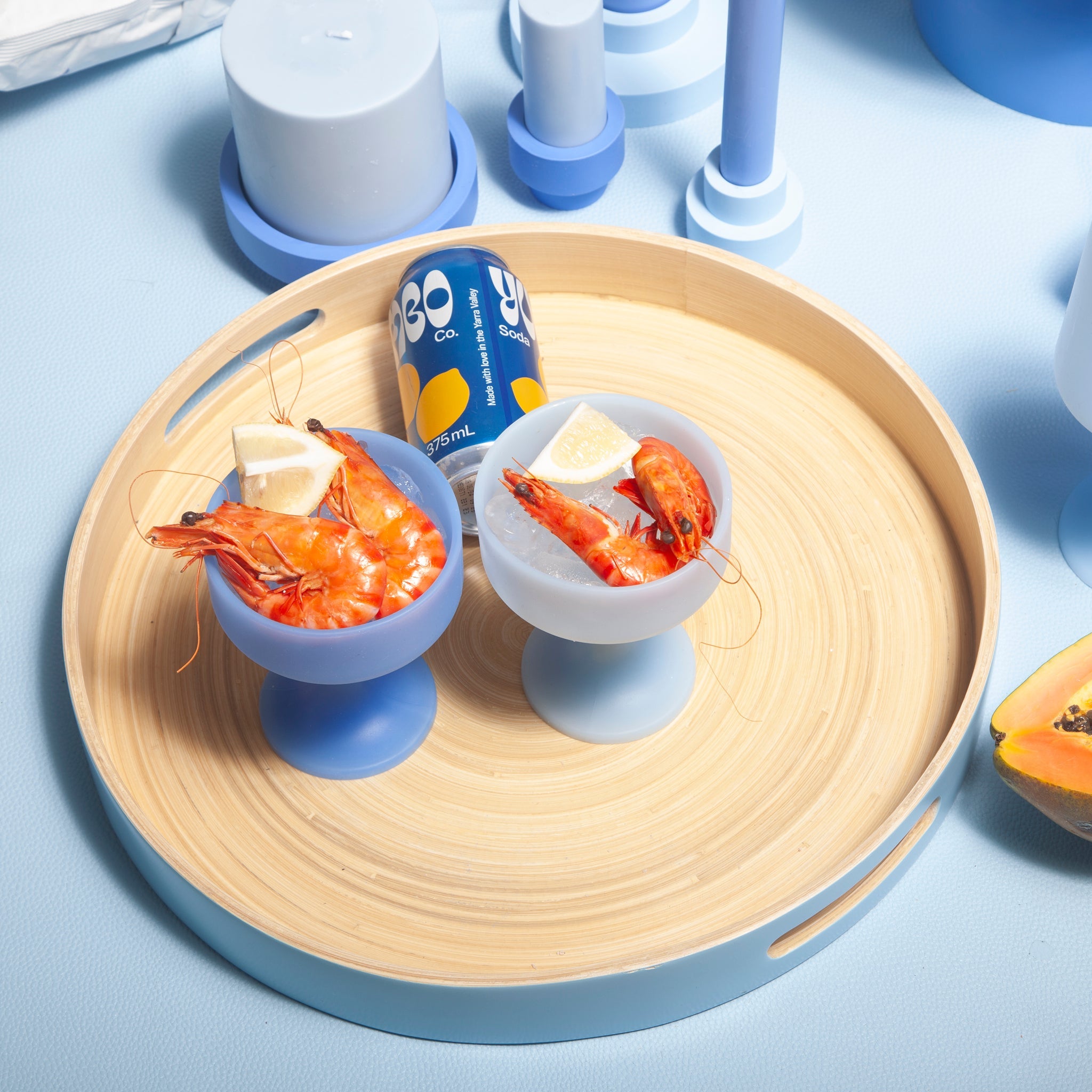 Porter Green | Mecc | Silicone Unbreakable Cocktail Glasses | Sky + Kingfisher