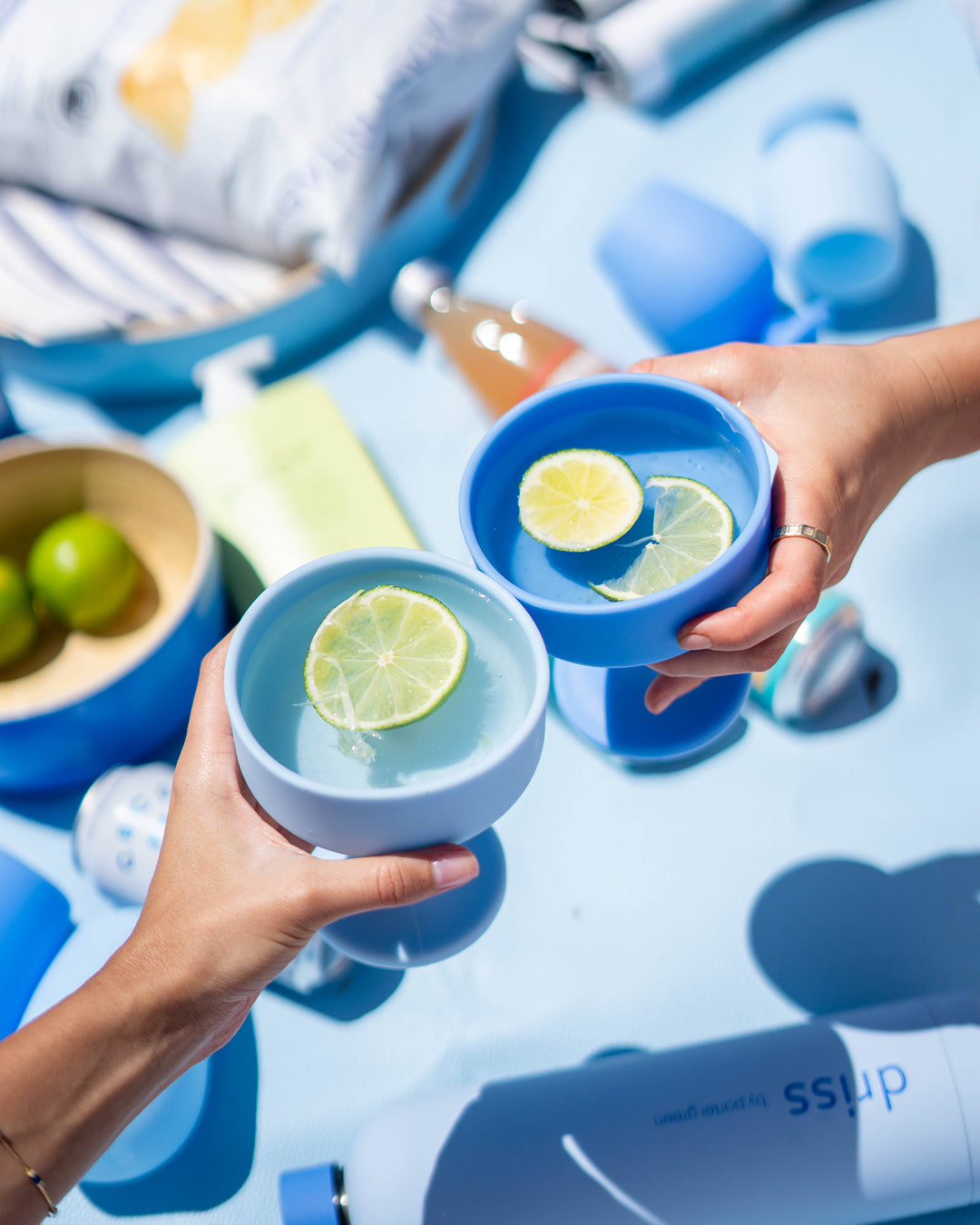 Porter Green | Mecc | Silicone Unbreakable Cocktail Glasses | Sky + Kingfisher