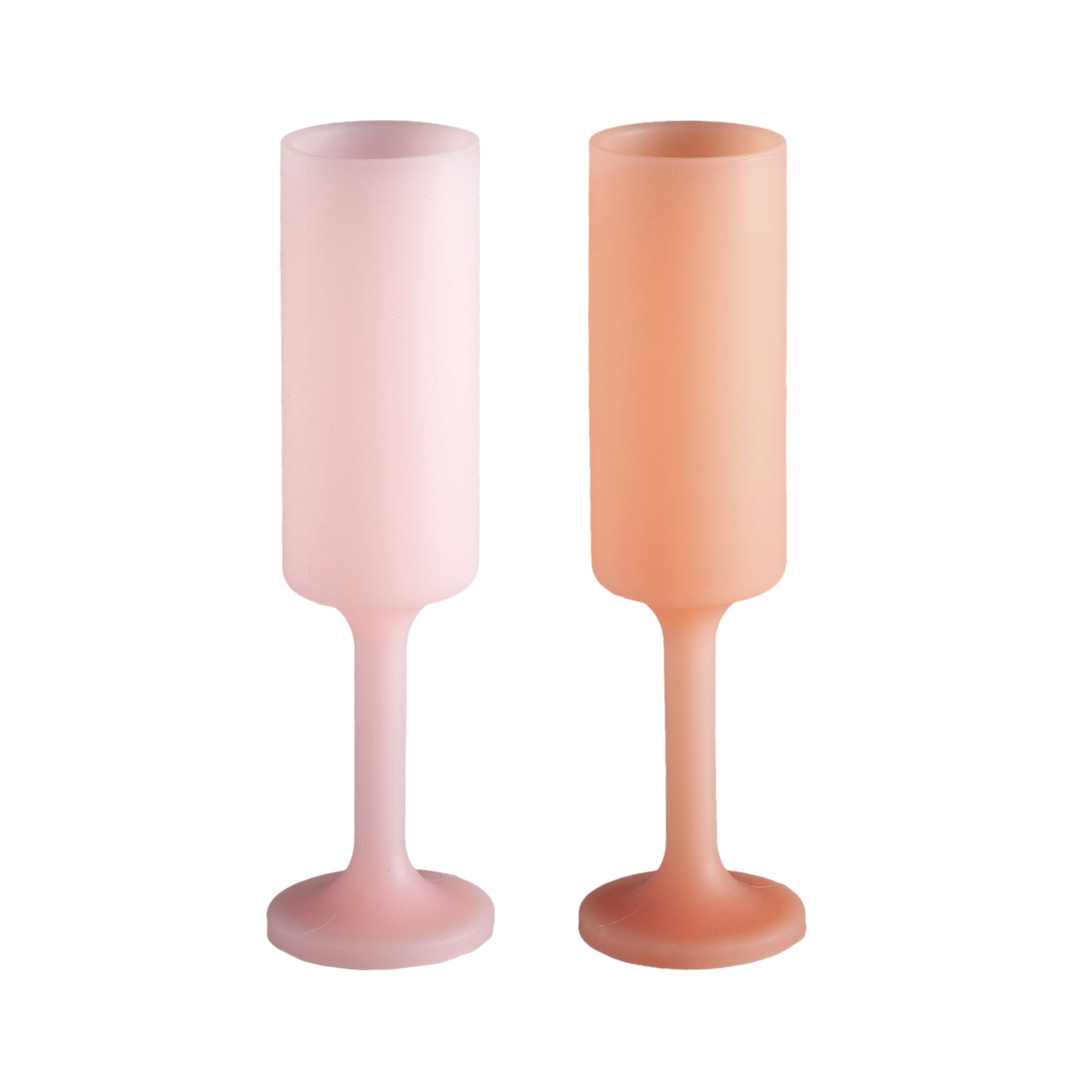 Porter Green | Seff | Silicone Unbreakable Champagne Flutes | Peach + Petal