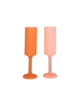 Porter Green | Seff | Silicone Unbreakable Champagne Flutes | Peach + Petal