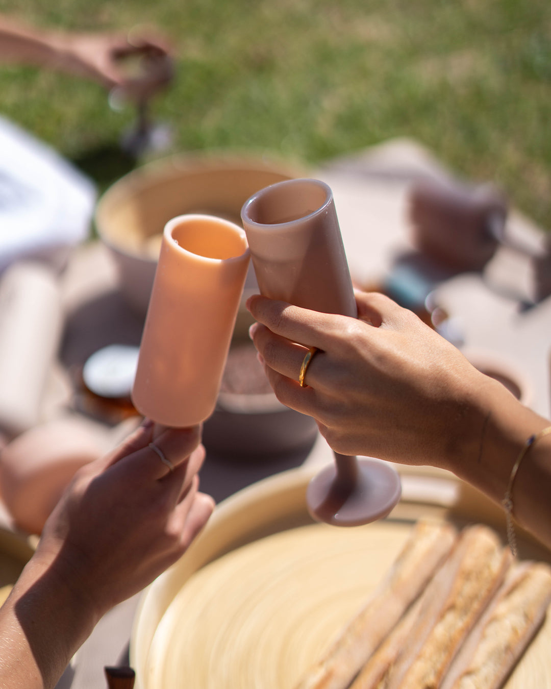 Porter Green | Seff | Silicone Unbreakable Champagne Flutes | Latte + Donkey