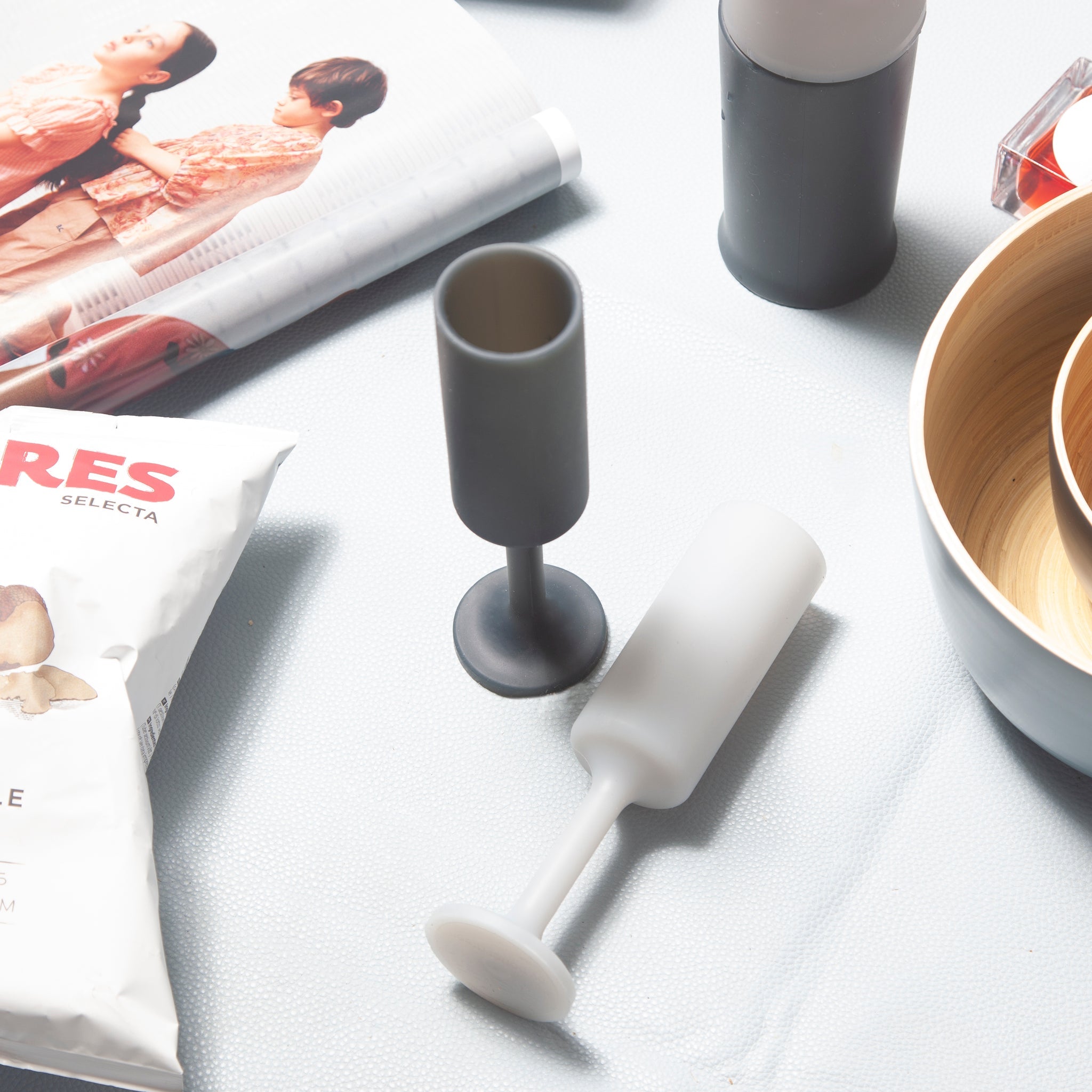 Porter Green | Seff | Silicone Unbreakable Champagne Flutes | Smoke + Storm