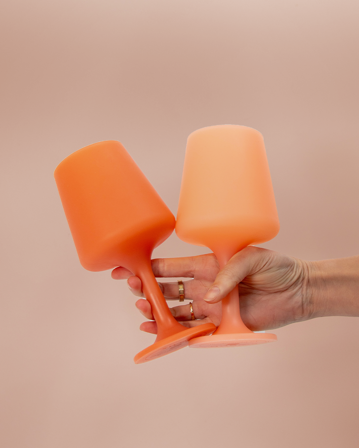 Porter Green | Swepp | Silicone Unbreakable Wine Glasses | Terra + Peach