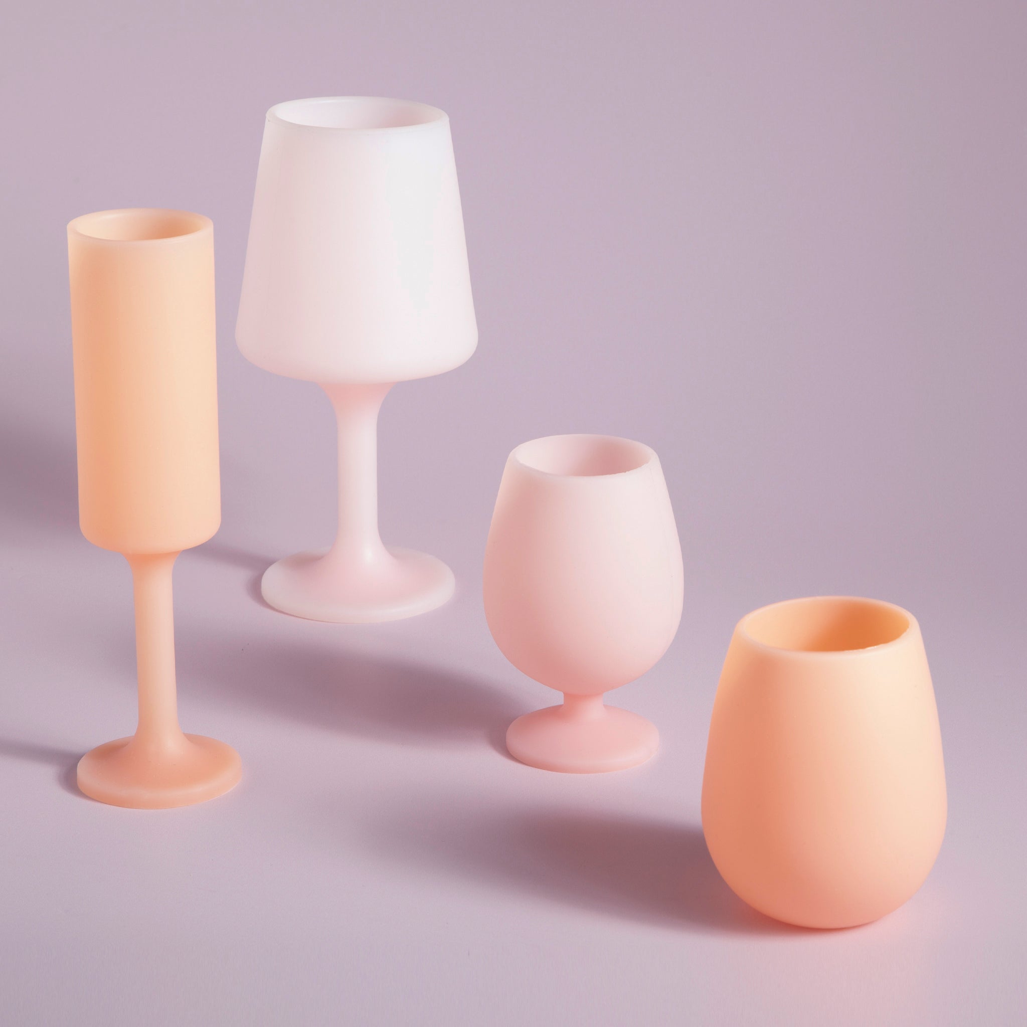 Porter Green | Swepp | Silicone Unbreakable Wine Glasses | Peach + Petal