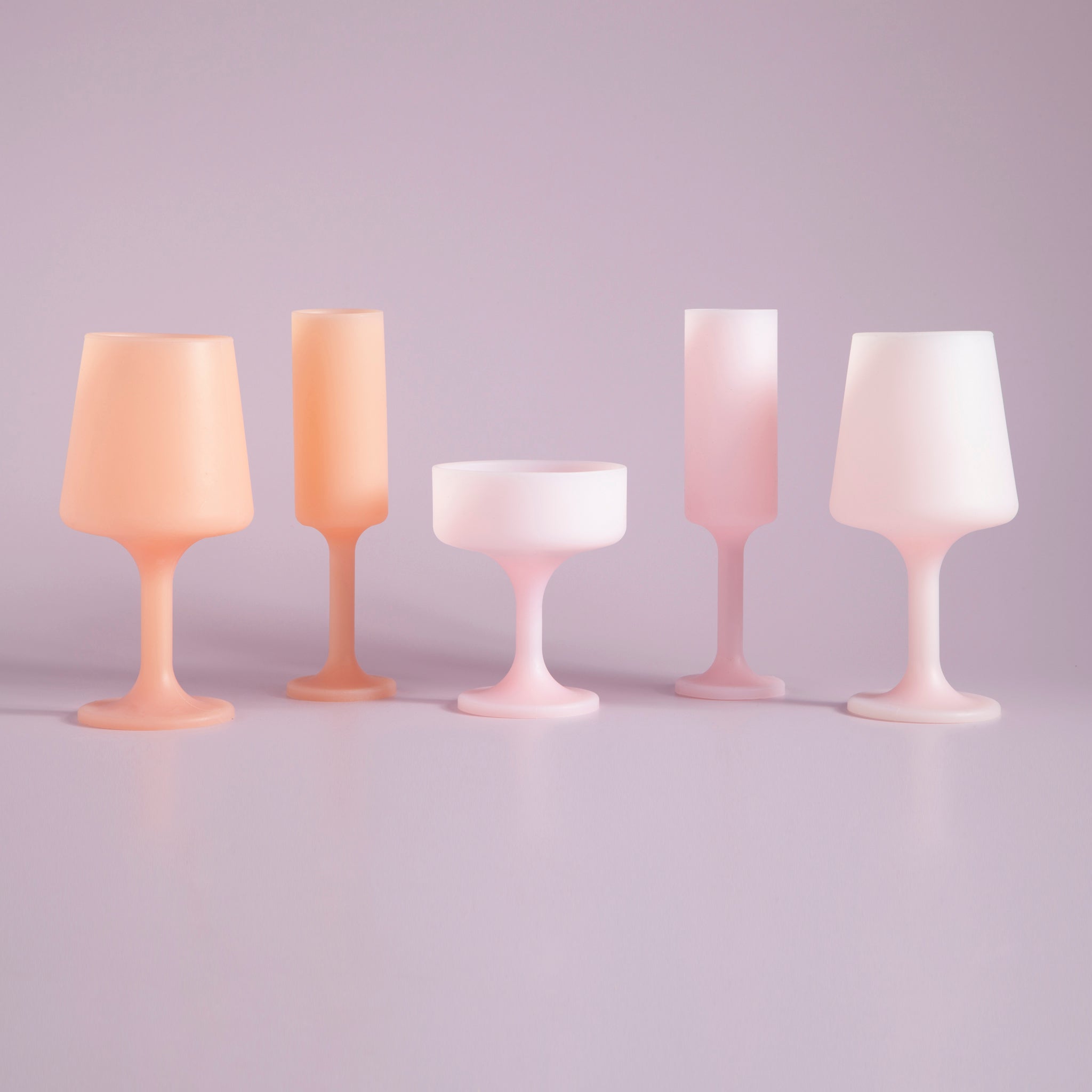 Porter Green | Swepp | Silicone Unbreakable Wine Glasses | Peach + Petal