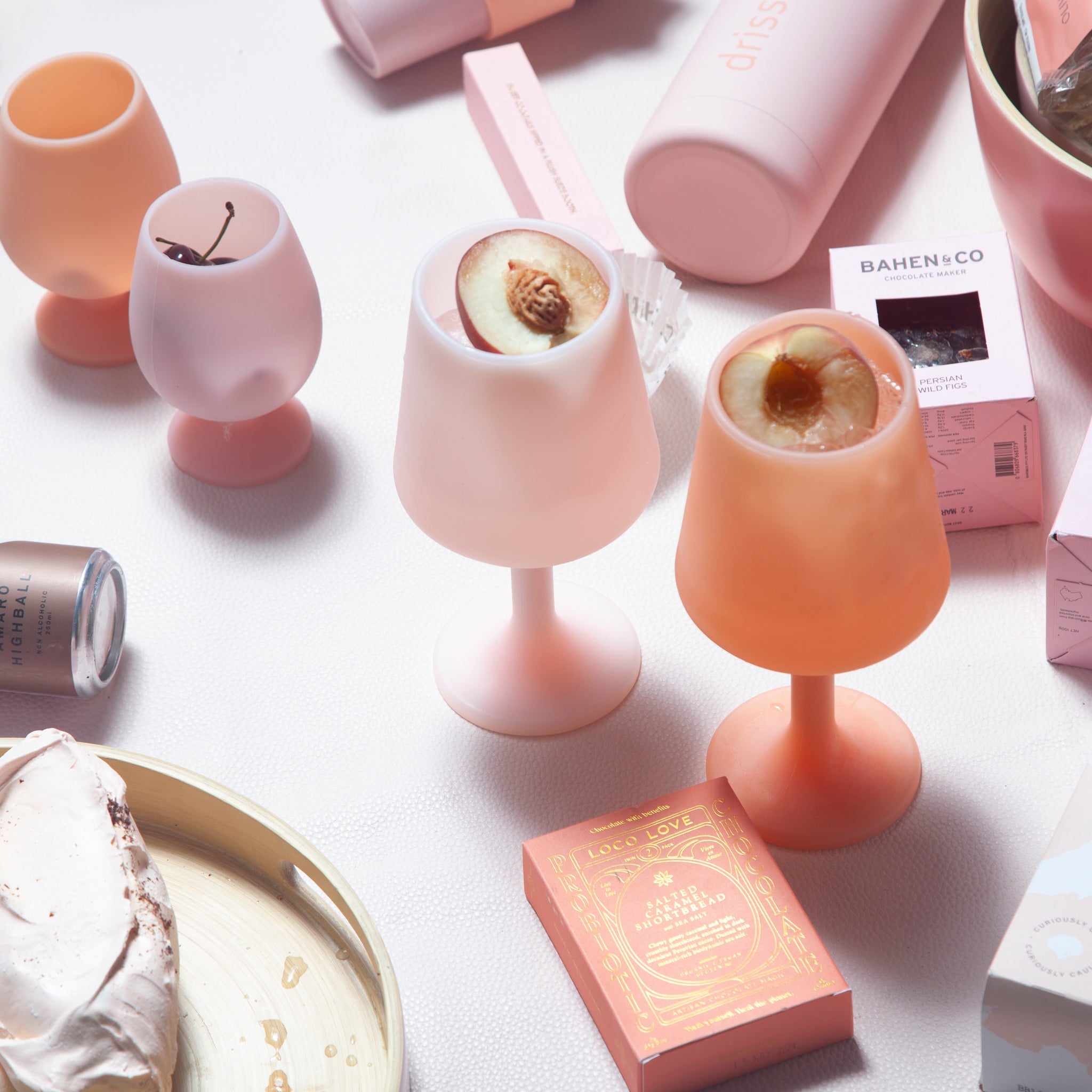 Porter Green | Swepp | Silicone Unbreakable Wine Glasses | Peach + Petal