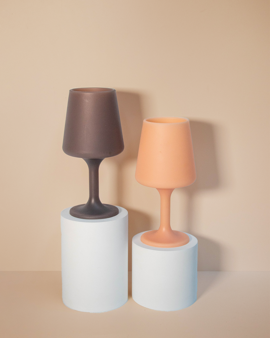 Porter Green | Swepp | Silicone Unbreakable Wine Glasses | Latte + Donkey