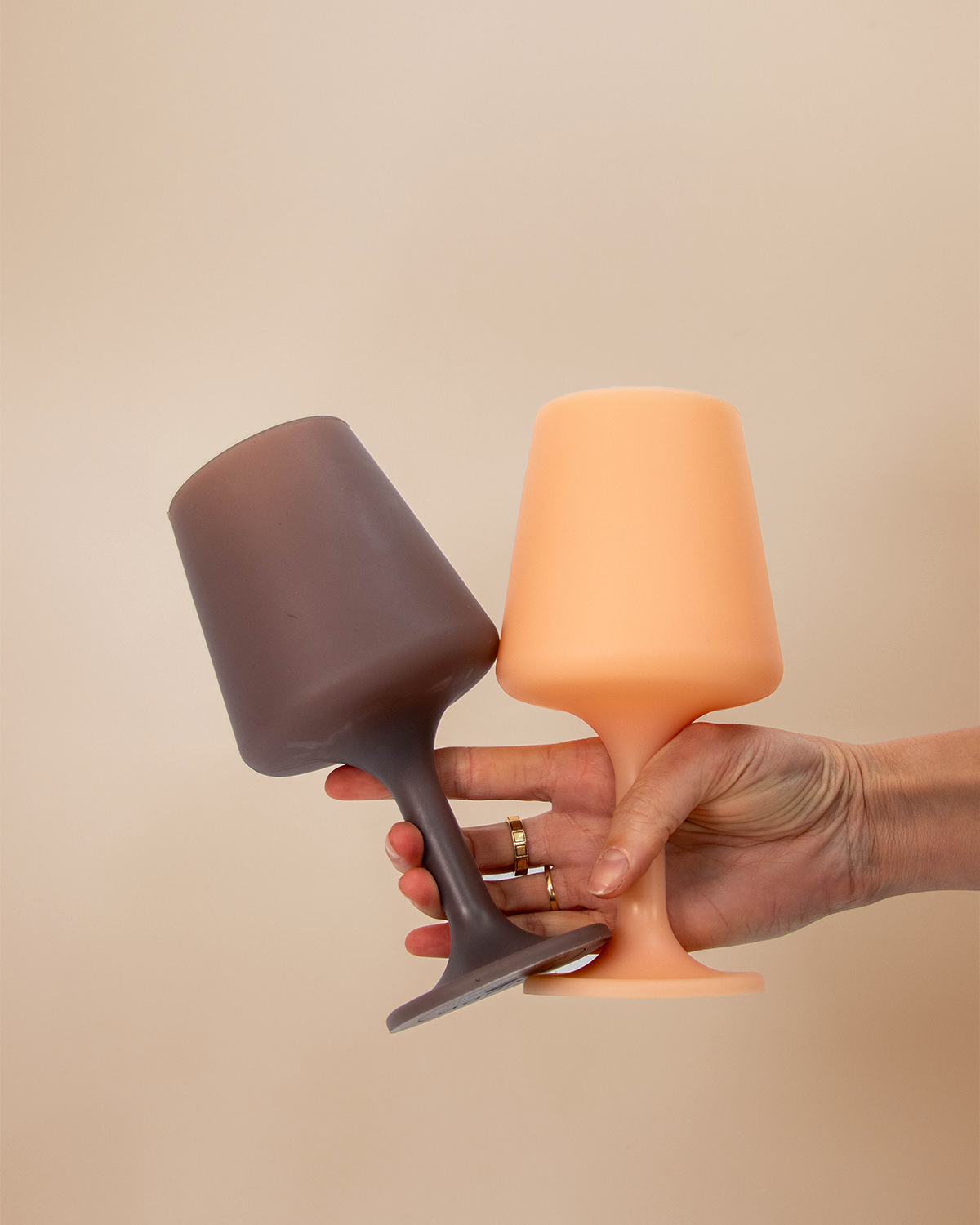 Porter Green | Swepp | Silicone Unbreakable Wine Glasses | Latte + Donkey