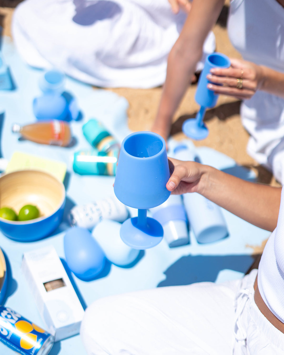 Porter Green | Swepp | Silicone Unbreakable Wine Glasses | Sky + Kingfisher