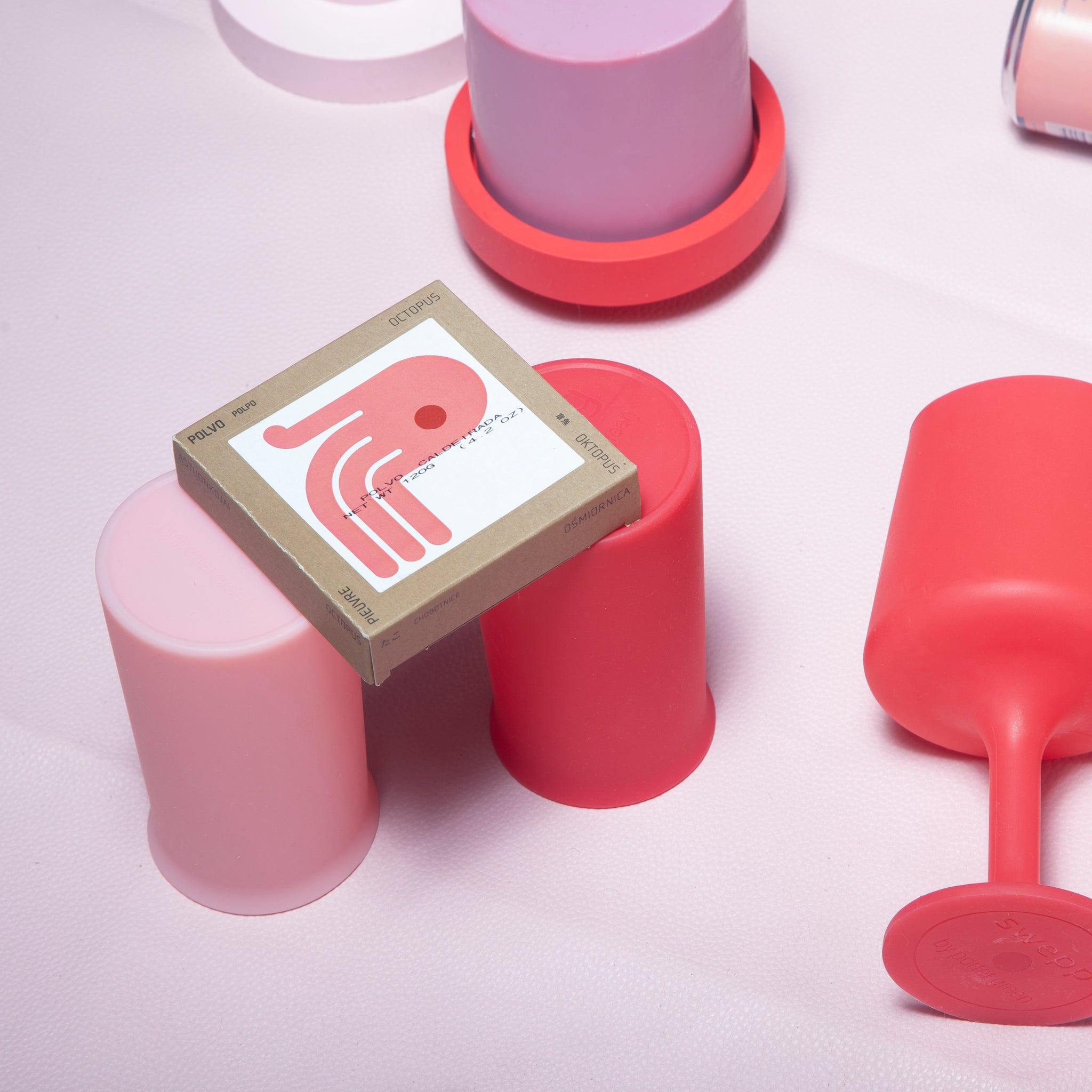 Porter Green | Stegg | Silicone Unbreakable Highball Glasses | Cherry + Blush