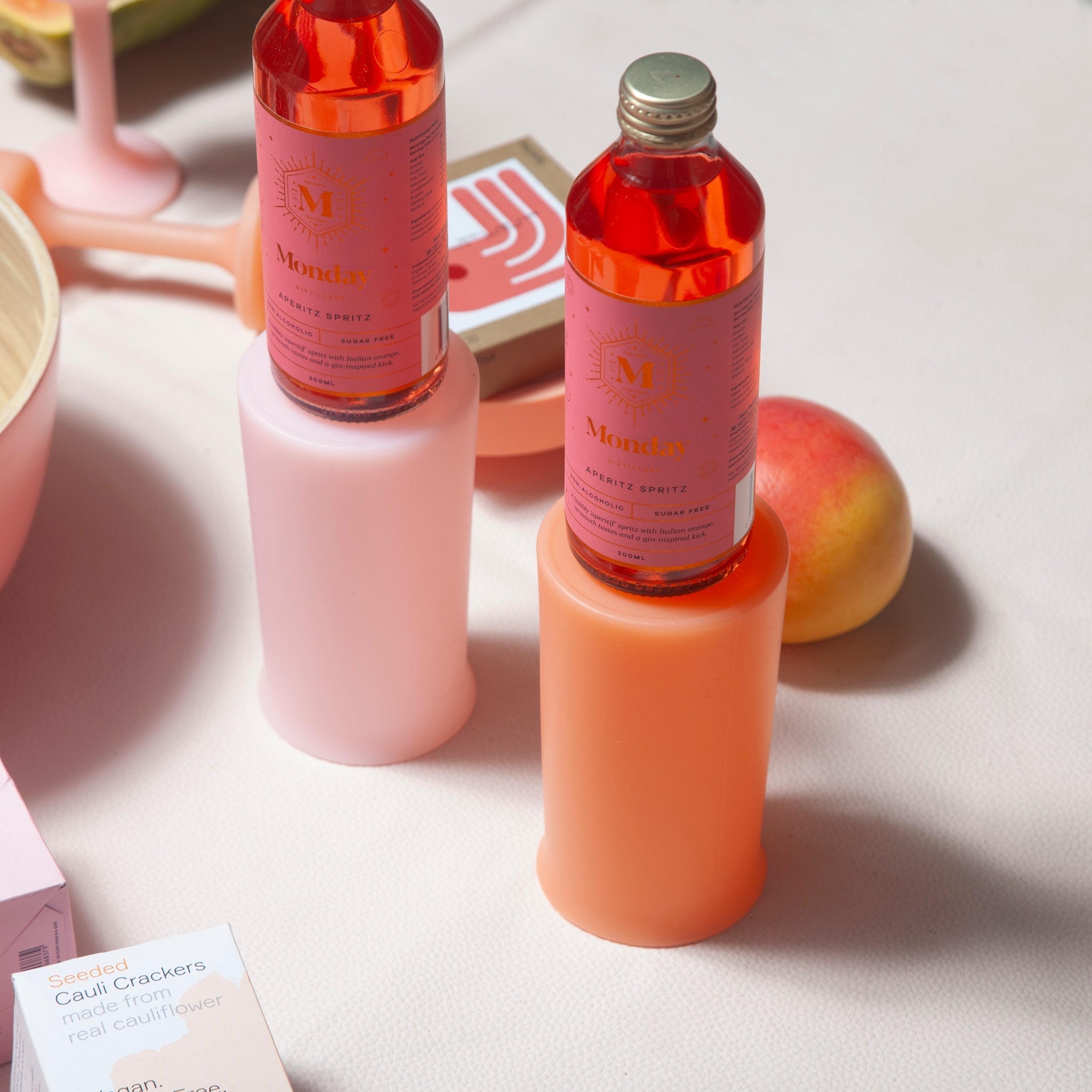 Porter Green | Stegg | Silicone Unbreakable Highball Glasses | Peach + Petal
