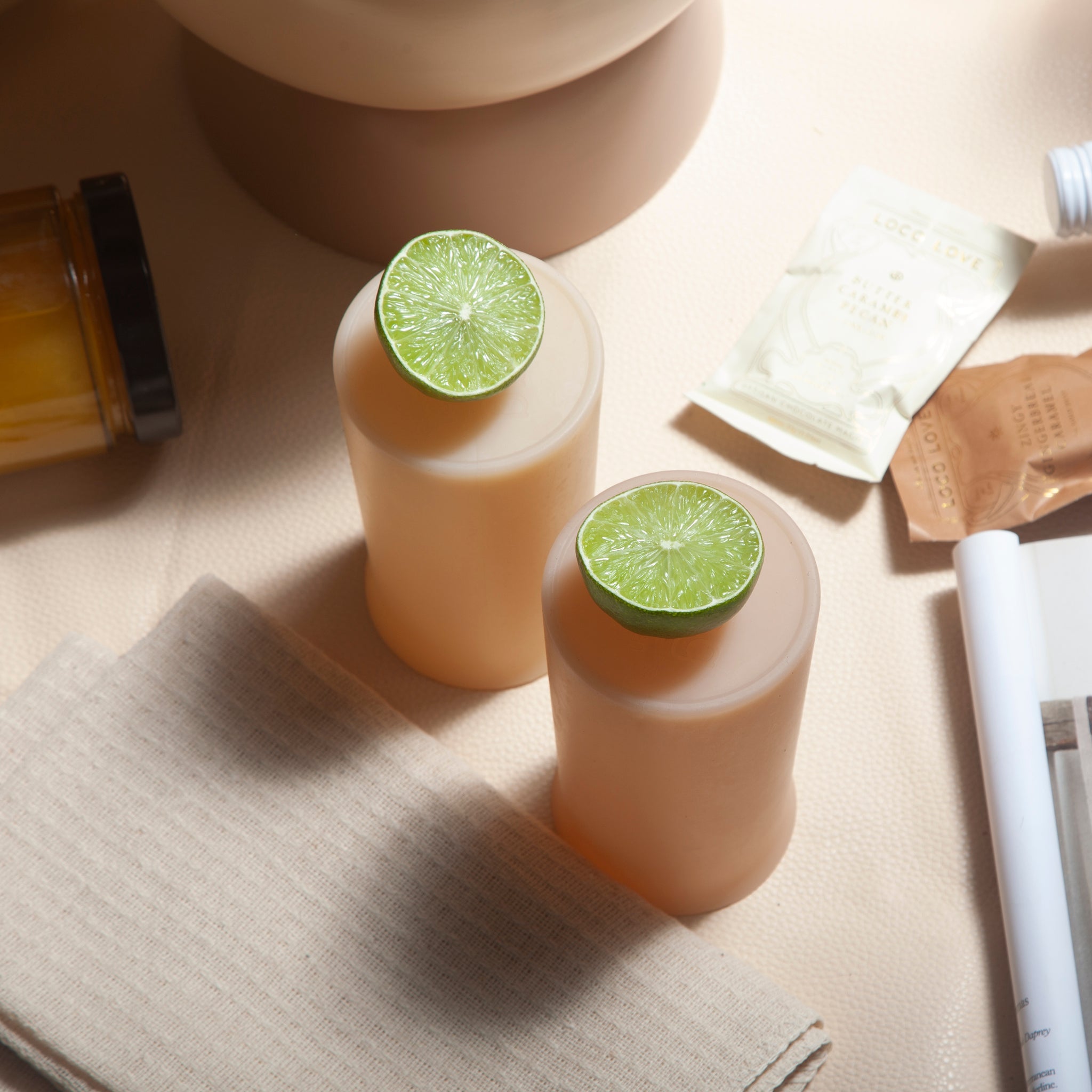 Porter Green | Stegg | Silicone Unbreakable Highball Glasses | Wheat + Oat