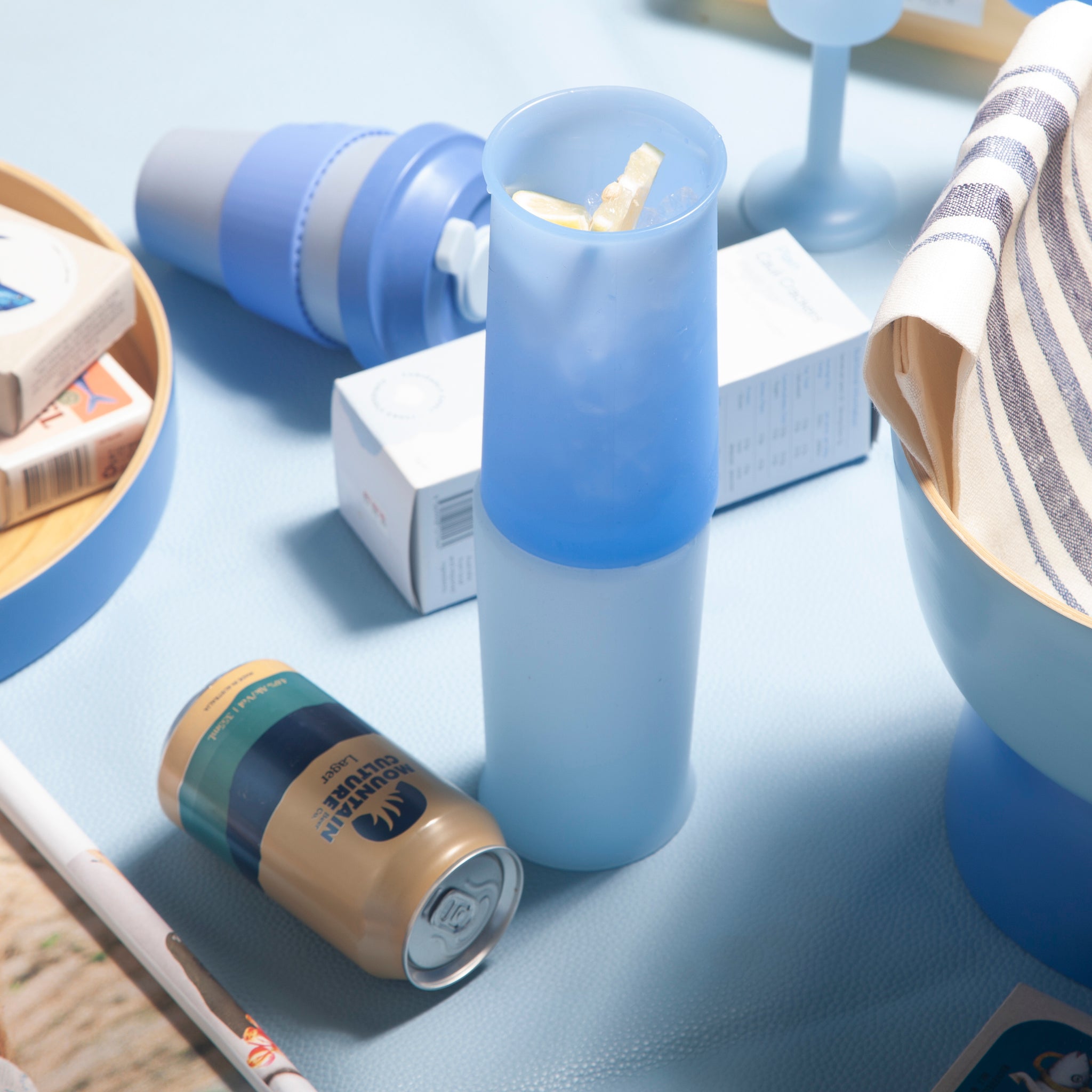 Porter Green | Stegg | Silicone Unbreakable Highball Glasses | Sky + Kingfisher