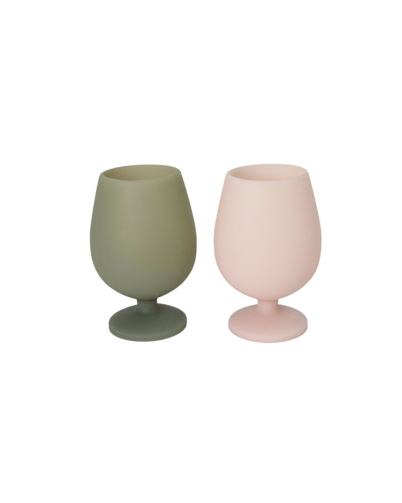 Porter Green | Stemm | Silicone Unbreakable Wine Glasses | Moss + Stone