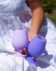 Porter Green | Stemm | Silicone Unbreakable Wine Glasses | Amethyst + Tanzanite