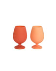 Porter Green | Stemm | Silicone Unbreakable Wine Glasses | Terra + Peach