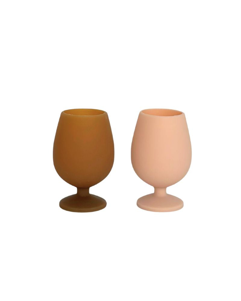 Porter Green | Stemm | Silicone Unbreakable Wine Glasses | Latte + Donkey