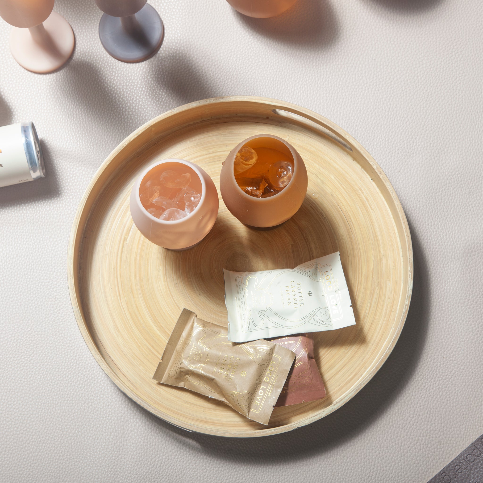 Porter Green | Stemm | Silicone Unbreakable Wine Glasses | Latte + Donkey