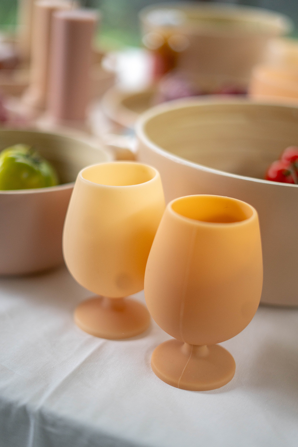 Porter Green | Stemm | Silicone Unbreakable Wine Glasses | Wheat + Oat