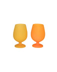 Porter Green | Stemm | Silicone Unbreakable Wine Glasses | Buttermilk + Sunflower