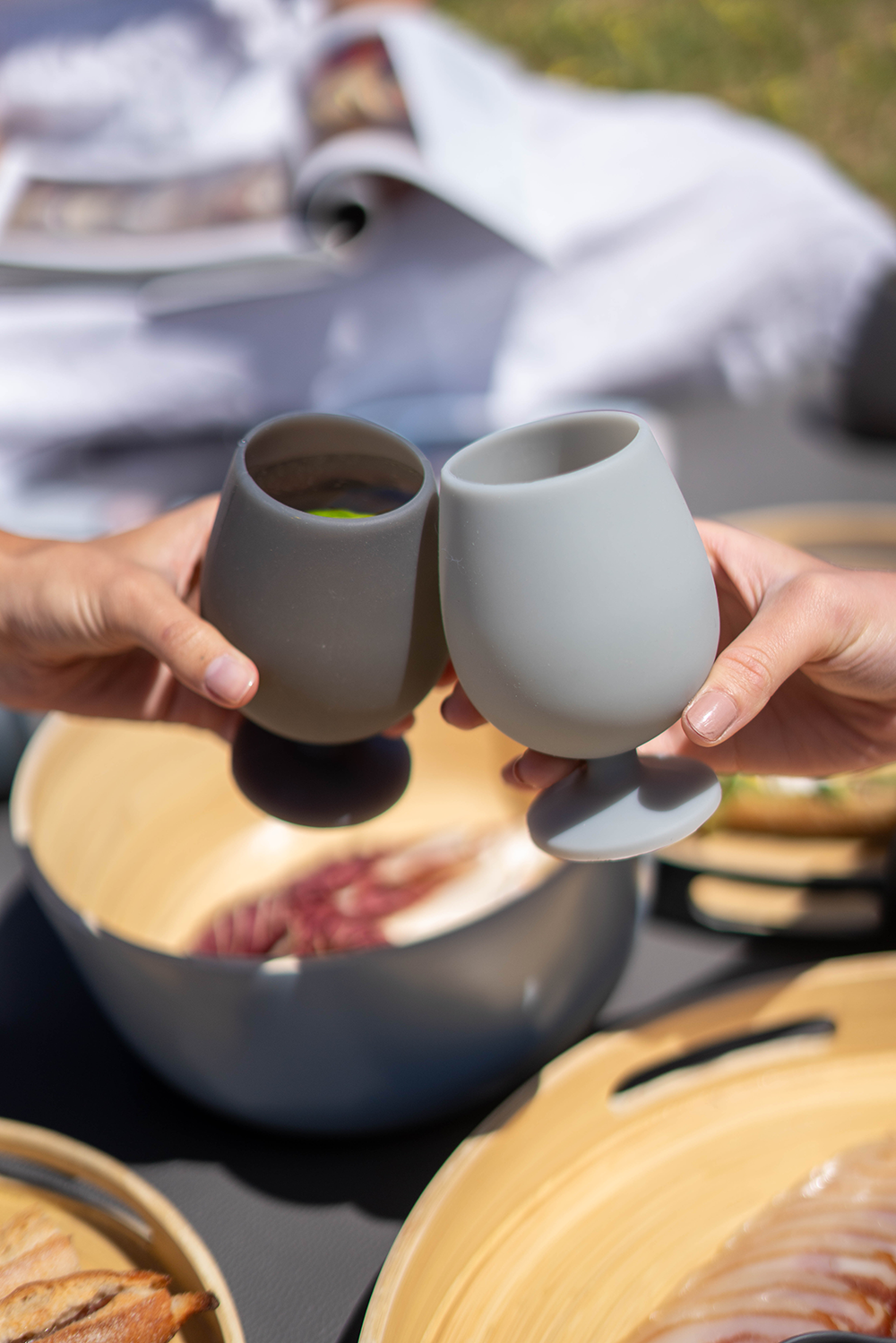 Porter Green | Stemm | Silicone Unbreakable Wine Glasses | Smoke + Storm