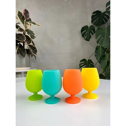 Porter Green | Stemm | Silicone Unbreakable Wine Glasses | 4 pack | Campinas