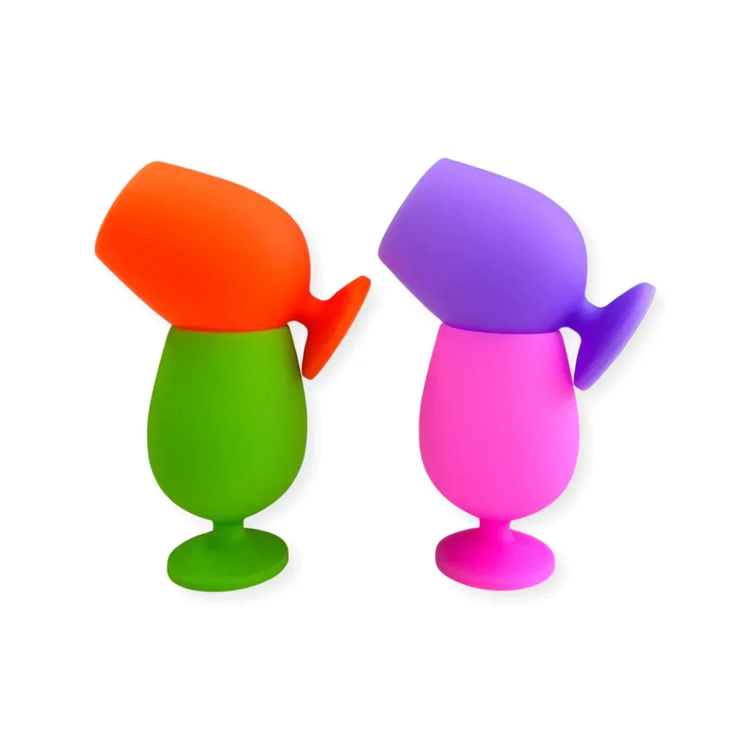 Porter Green | Stemm | Silicone Unbreakable Wine Glasses | 4 pack | Vitoria