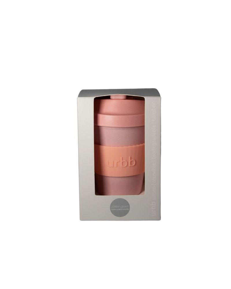 Porter Green | Urbb |  Biodegradable Bamboo Coffee Cup | Peach + Petal