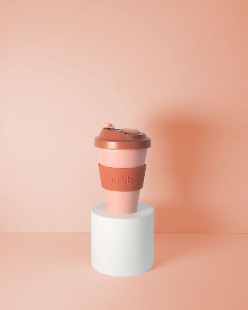 Porter Green | Urbb |  Biodegradable Bamboo Coffee Cup | Terra + Peach