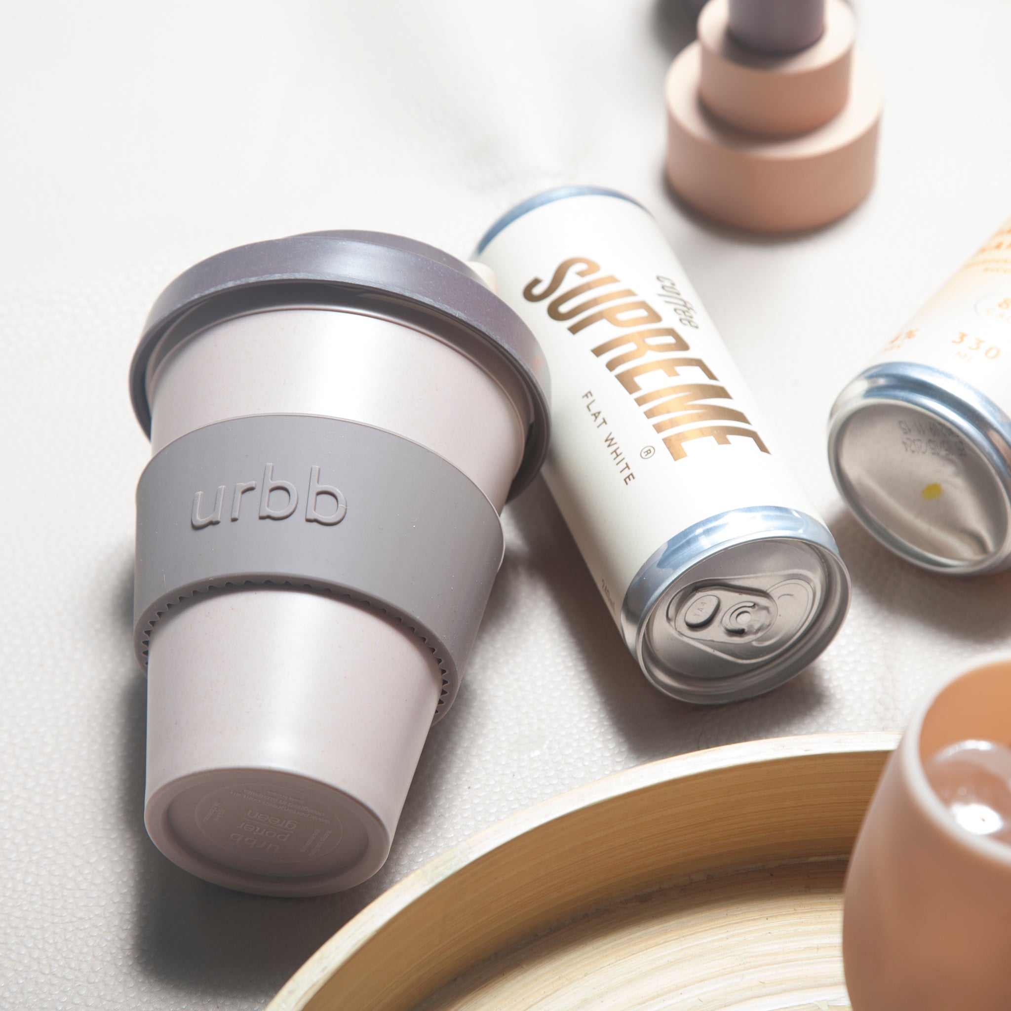 Porter Green | Urbb |  Biodegradable Bamboo Coffee Cup | Latte + Donkey