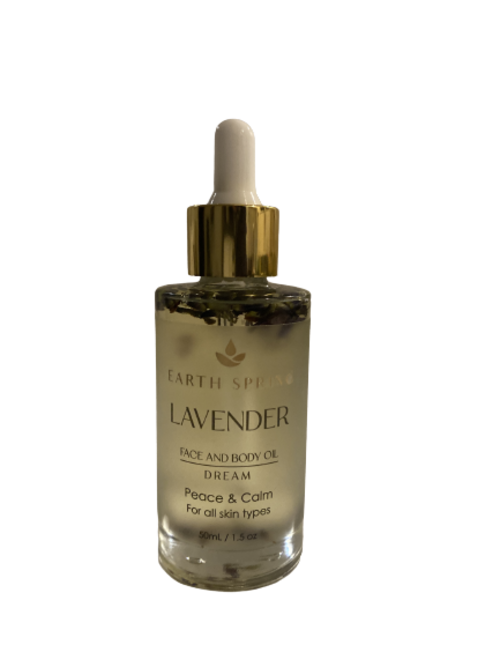 Earth Spring Face Oil Lavender - Dream with label