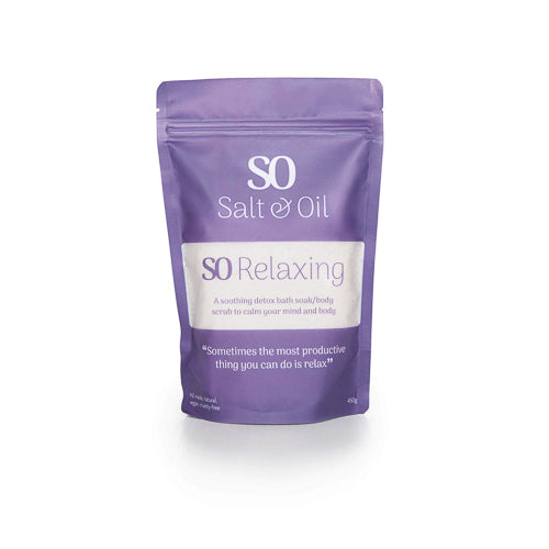 SO Relaxing Bath Salts, 450g pouch