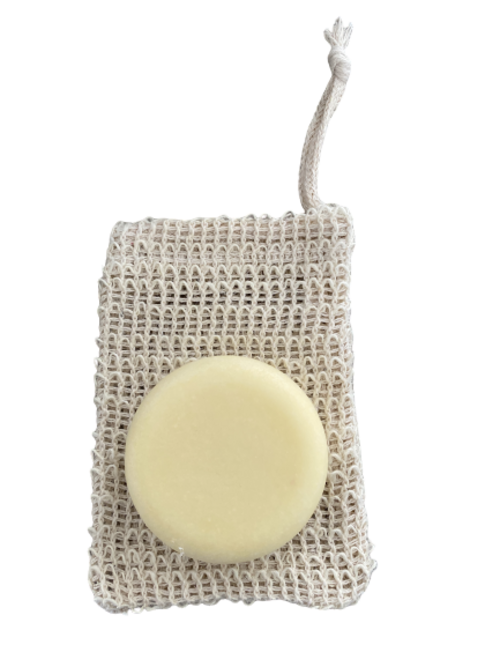 Soap Saver Bag and Shampoo Example