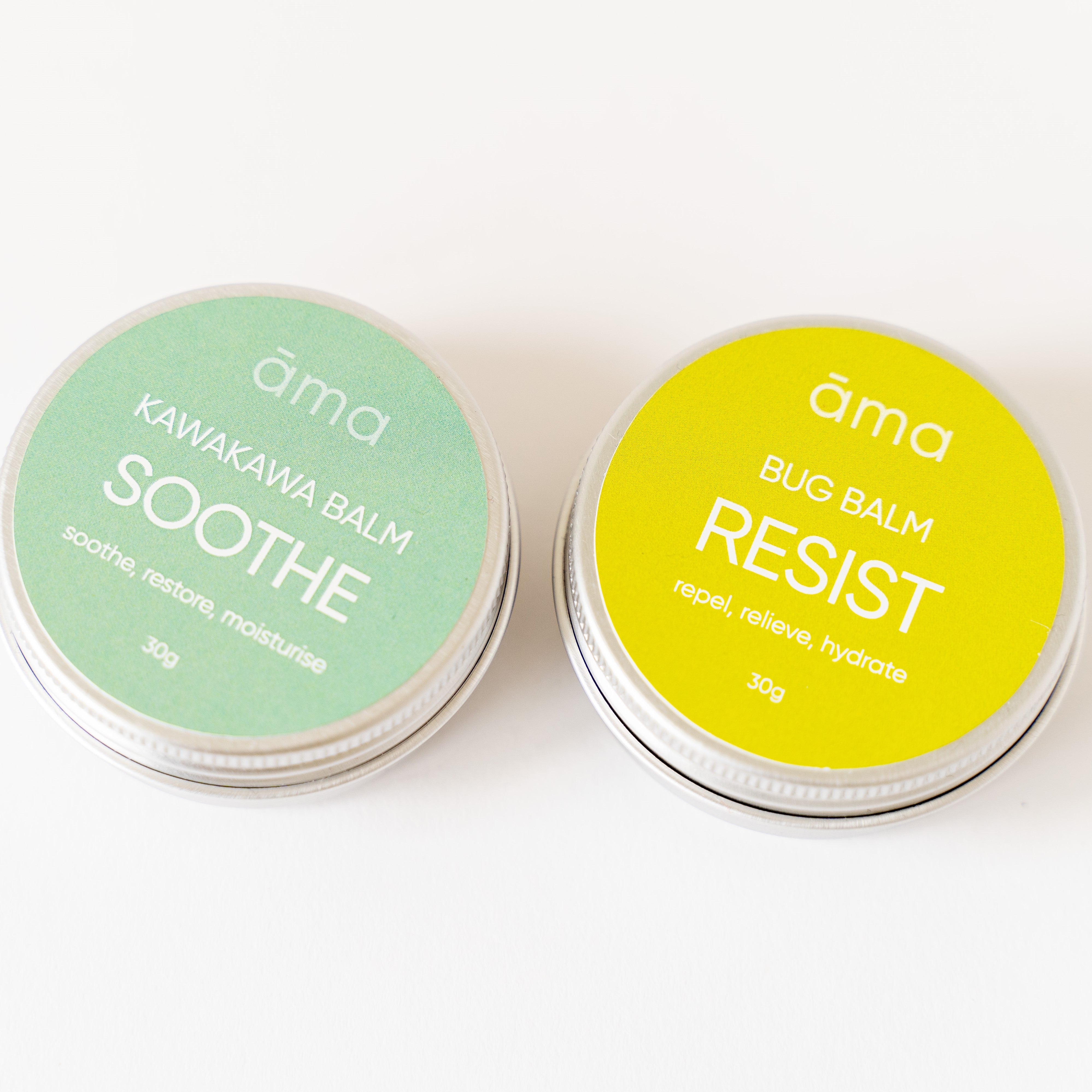 Kawakawa balm and Resist Bug Balm