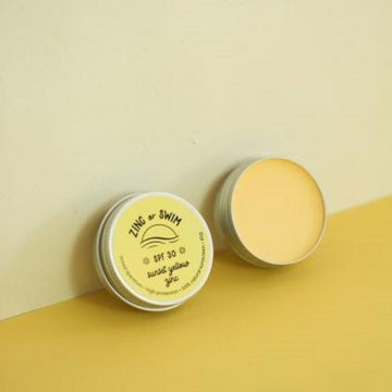 Sunset Yellow Zinc SPF 30 Broad spectrum High protection 100% natural sunscreen 45g 